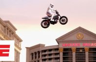 Travis Pastrana Lands Evel Knievel’s Iconic Caesar’s Palace Fountain Jump