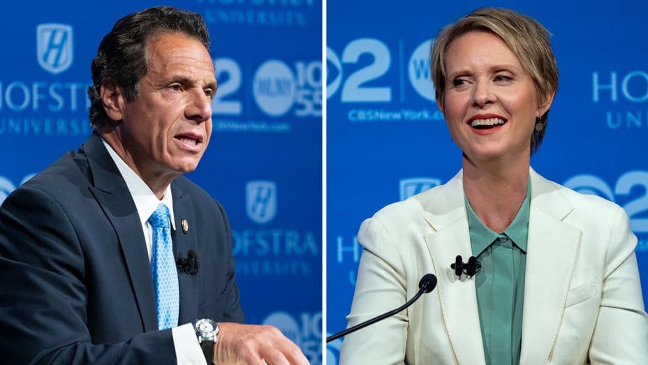 Tempers Flare in Debate Between Cynthia Nixon and Andrew Cuomo