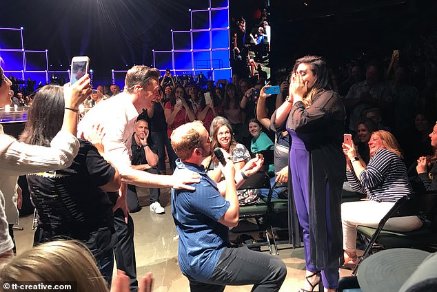 Hugh Jackman Helps a Man Propose to his Girlfriend at Concert