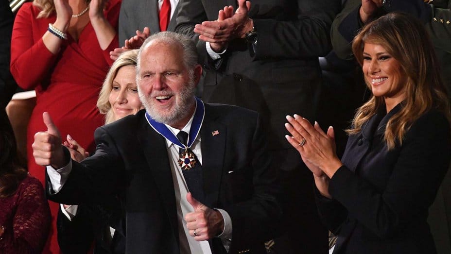 Rush Limbaugh Awarded Presidential Medal of Freedom During State of the Union Address Rush Limbaugh Awarded Presidential Medal of Freedom During State of the Union Address